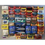 63 assorted Corgi bus models. All boxed.