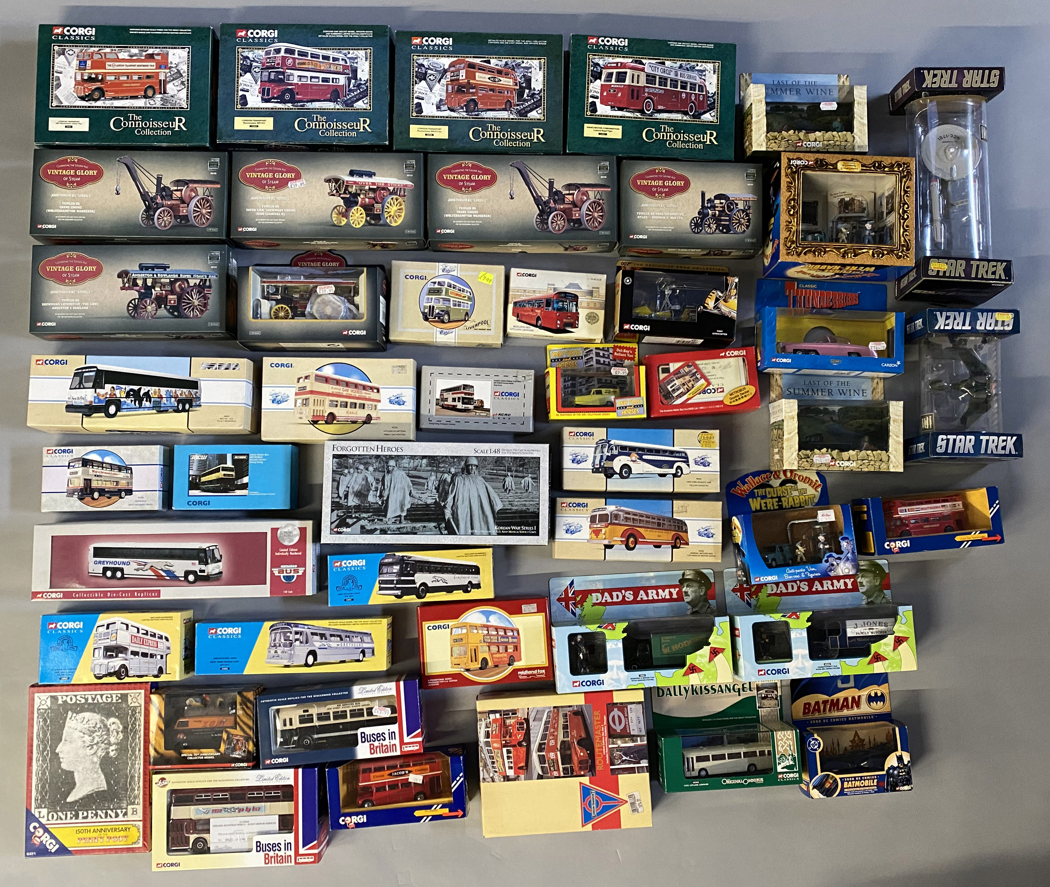 Excellent lot of 45 assorted diecast models, mostly by Corgi - including TV/film related examples an