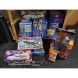 A good lot of vintage boxed TV related toys including ghostbusters, Thunderbirds, Dr Who etc (16)