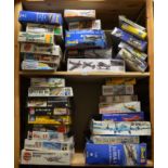 33x Aviation related models kits including Revell, Airfix, hasegawa etc. (Contents not checked for