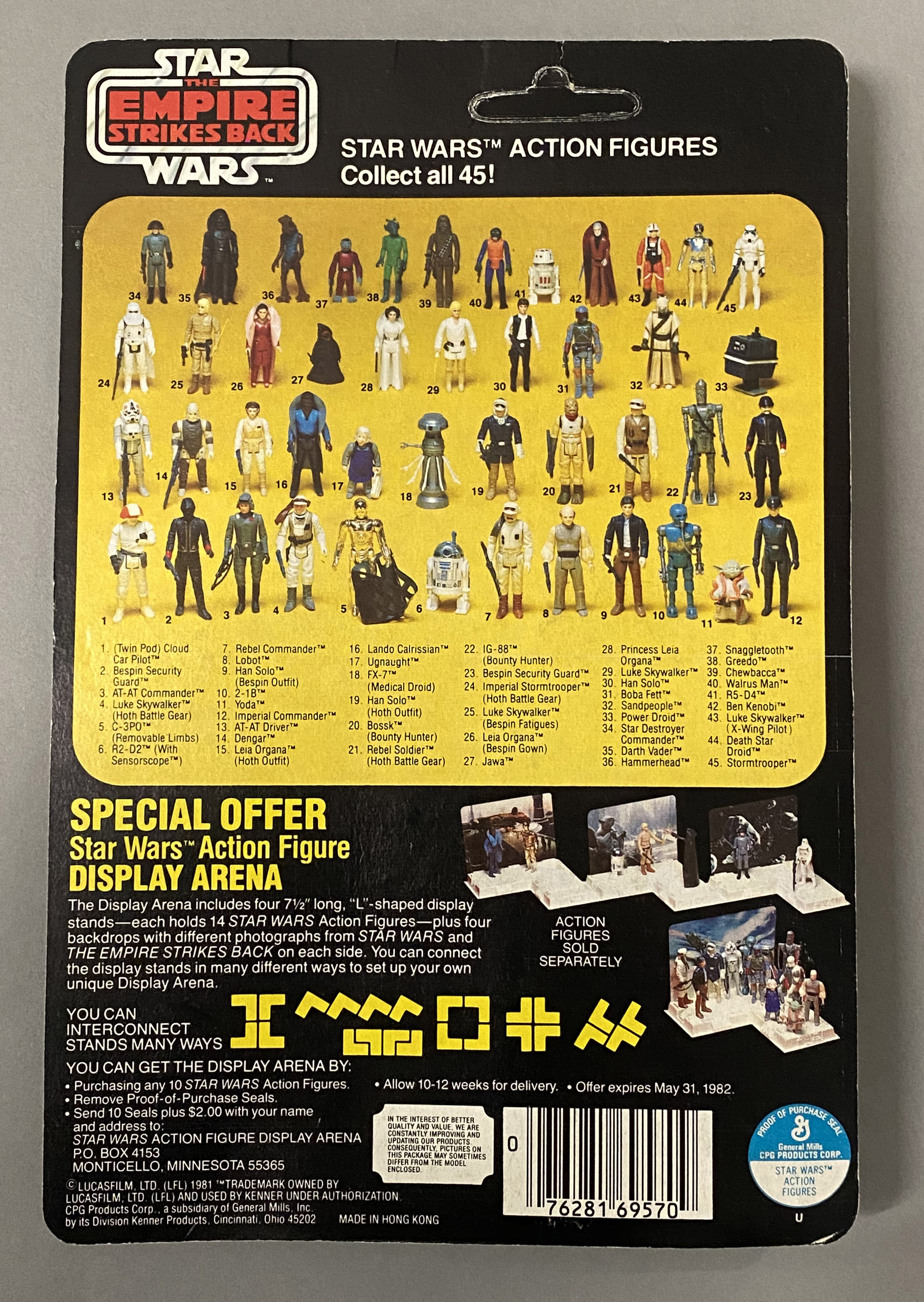 5 vintage Star Wars figures on original backing cards: Bib Fortuna, Klaatu (in Skiff Guard Outfit), - Image 11 of 11