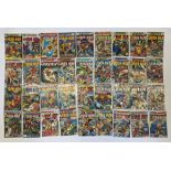 Approximately 50x Vintage Marvel Iron Man comic books.