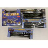 4x 1:18 scale Airplane models including Ultimate Soldier Xtreme Detail and Corgi Classic Warbirds,