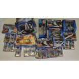 22x Star Wars figures and vehicles including Return of The Jedi Imperial Shuttle, all boxed /