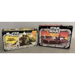 Kenner Star Wars 38020 Land Speeder and 39240 Patrol Dewback figure. Both in original boxes.