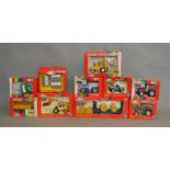 10x Britains 1:32 scale Authentic Models Agricultural and Commercial models, all boxed.