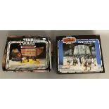 2 boxed Star Wars sets: Palitoy Land Of The Jawas and Kenner Hoth Ice Planet Adventure Set.