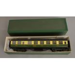 O Gauge. An LNER Exley Coach Corridor 3rd No. 6840, with box.