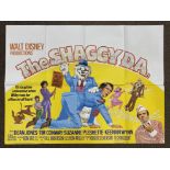 Walt Disney Productions The Shaggy D.A. British Quad film poster, folded.