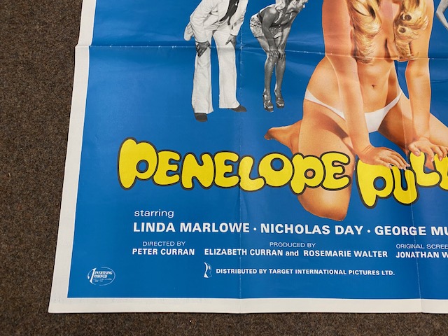 Penelope Pulls It Off British Quad film poster, folded. - Image 4 of 5