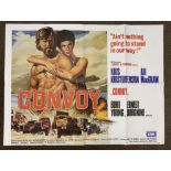 Convoy British Quad film poster, folded.