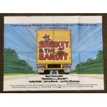 Smokey & The Bandit British Quad film poster, folded.