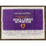 Jesus Christ Superstar British Quad film poster, folded.