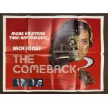 The Comeback British Quad film poster, folded.