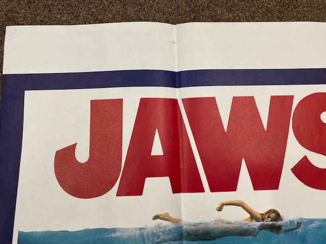 Jaws British Quad film poster, folded. - Image 4 of 5