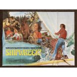 Shipwreck British Quad film poster, folded.