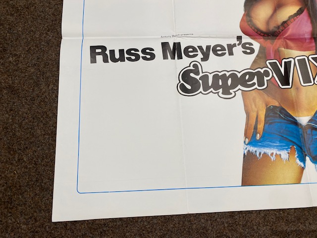 Russ Meyer's Supervixens British Quad film poster, folded. - Image 4 of 6