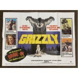 Grizzly British Quad film poster, folded.