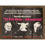 To The Devil... A Daughter British Quad film poster, folded.