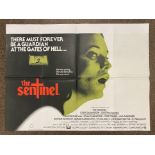 The Sentinel British Quad film poster, folded.