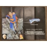 Superman The Movie British Quad film poster, folded.
