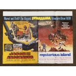 Jason And The Argonauts plus Mysterious Island British Quad film poster, folded.