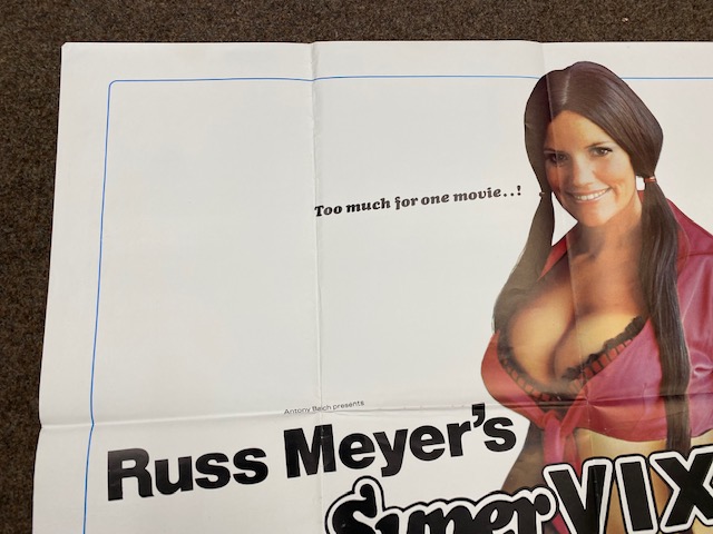 Russ Meyer's Supervixens British Quad film poster, folded. - Image 2 of 6