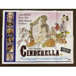 The Other Cinderella British Quad film poster, folded.
