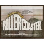 Rollercoaster British Quad film poster, folded.