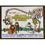 Walt Disney Productions One Of Our Dinosaurs Is Missing British Quad film poster, folded.