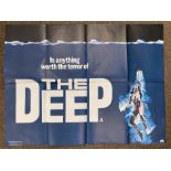 The Deep British Quad film poster, folded.