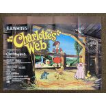 Charlotte's Web British Quad film poster, folded.