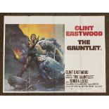 Clint Eastwood The Gauntlet British Quad film poster, folded.