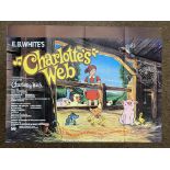 Charlotte's Web British Quad film poster, folded.