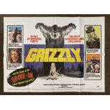 Grizzly British Quad film poster, folded.