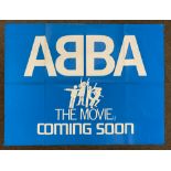 ABBA The Movie - Coming Soon British Quad film poster, folded.