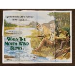 When The North Wind Blows British Quad film poster, folded.