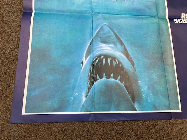 Jaws British Quad film poster, folded. - Image 2 of 5