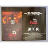 The Amityville Horror British Quad film poster, folded.