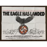 The Eagle Has Landed British Quad film poster, folded.