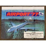 Airport '77 British Quad film poster, folded.