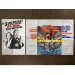 James Bond 007 The Spy Who Loved Me British Quad film poster together with rare supplemental poster