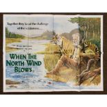 When The North Wind Blows British Quad film poster, folded.