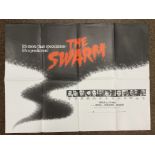 The Swarm British Quad film poster, folded.