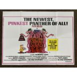 The Pink Panther Strikes Again British Quad film poster, folded.