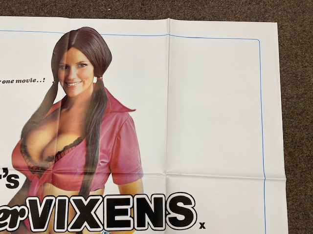 Russ Meyer's Supervixens British Quad film poster, folded. - Image 3 of 6