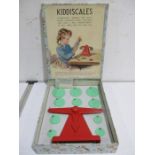 A vintage "Kiddiscales" by Kiddicraft, designed by Hilary Page "Sensible " toy