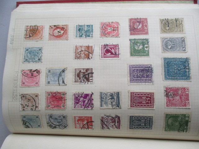 Two albums of various worldwide stamps along with an empty album - Image 21 of 55