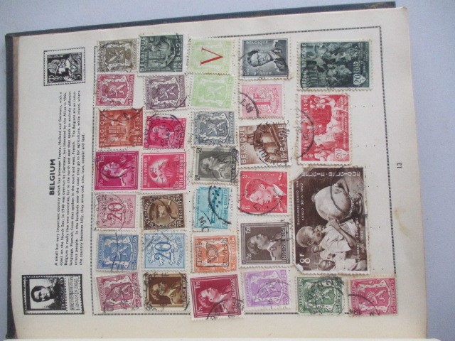 Two albums of various worldwide stamps along with an empty album - Image 44 of 55