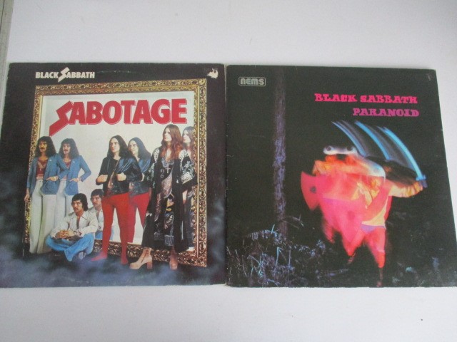 A collection of records including Rolling Stone Solid Rock and Tattoo You, Black Sabbath Master of - Image 4 of 7